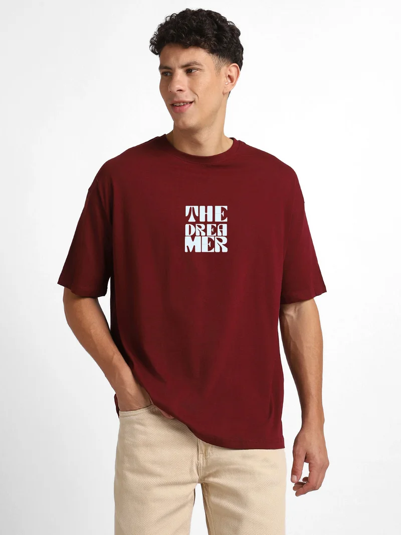 NOBERO Nobero Men Oversized Printed T-shirt