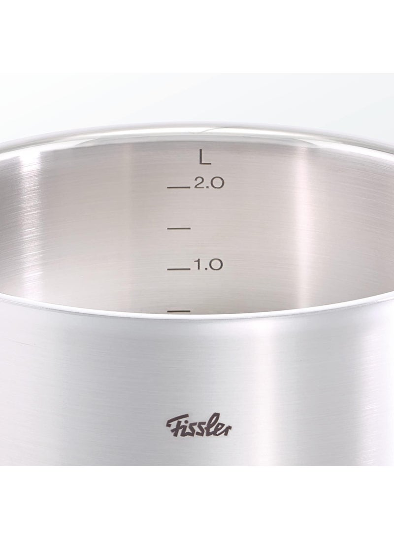 Fissler Fissler originalprofi collection Stainless Steel WokPan 12in 44 Quart AsiaFrypan with MetalLid Induction silver 084833300000  - Image 2
