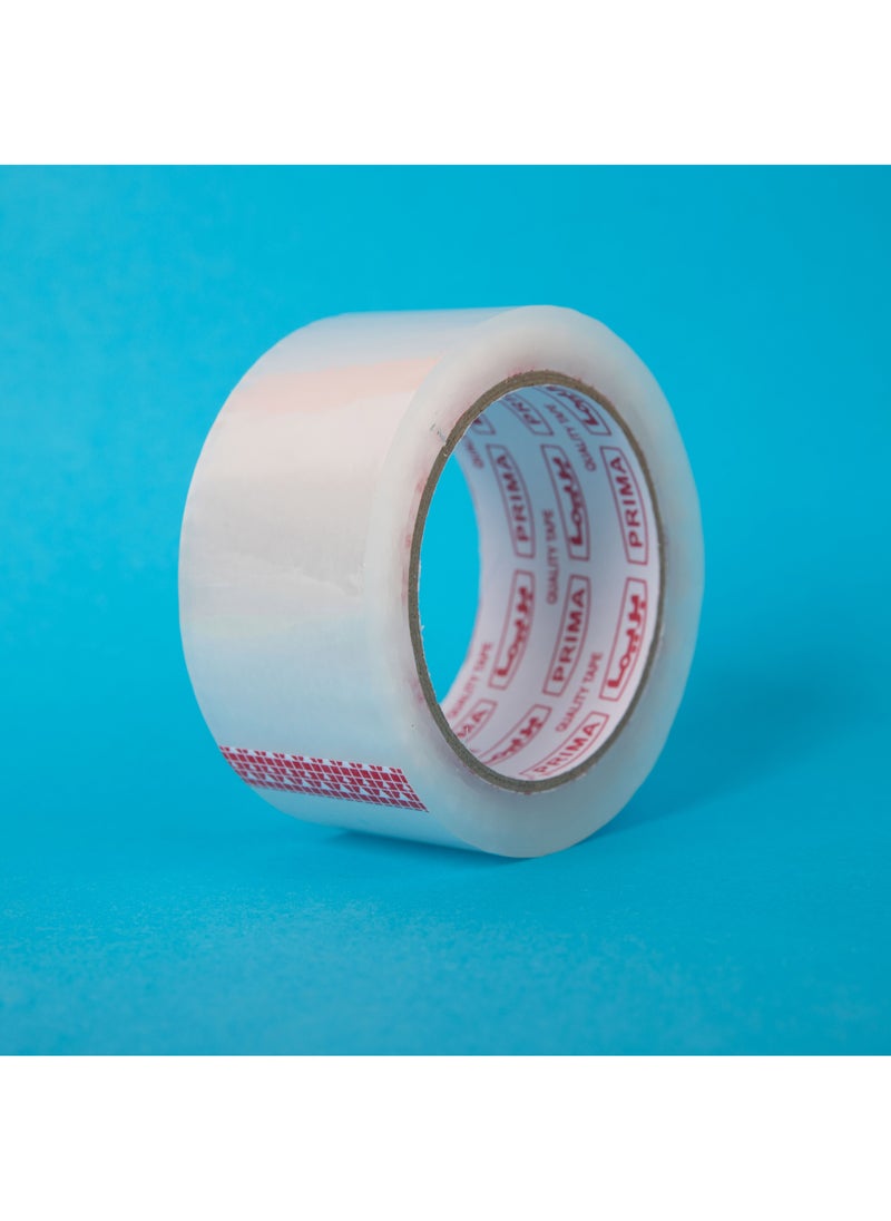 بريما شريط شفاف 2 بوصة × 36 قطعة، شريط لاصق رفيع جدًا بقوة شد عالية للتغليف والهدايا والأعمال اليدوية، عبوة كرتون 36 لفة اقتصادي للشحن والتغليف - Image 4