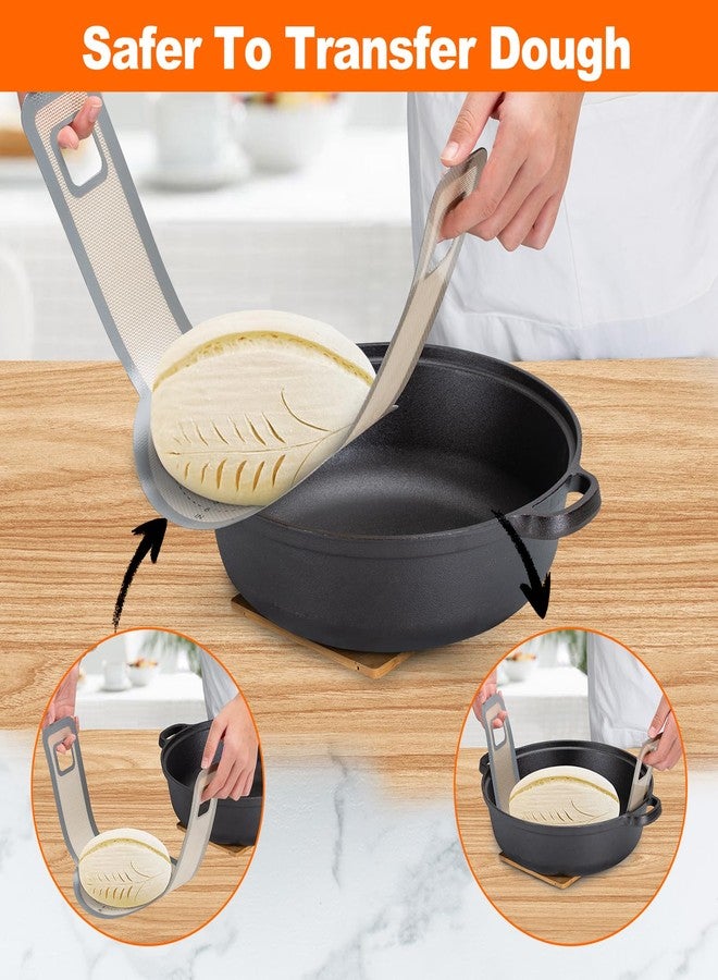 Friheten Silicone Bread Sling round and oval baking mat 2 Grey - Image 2