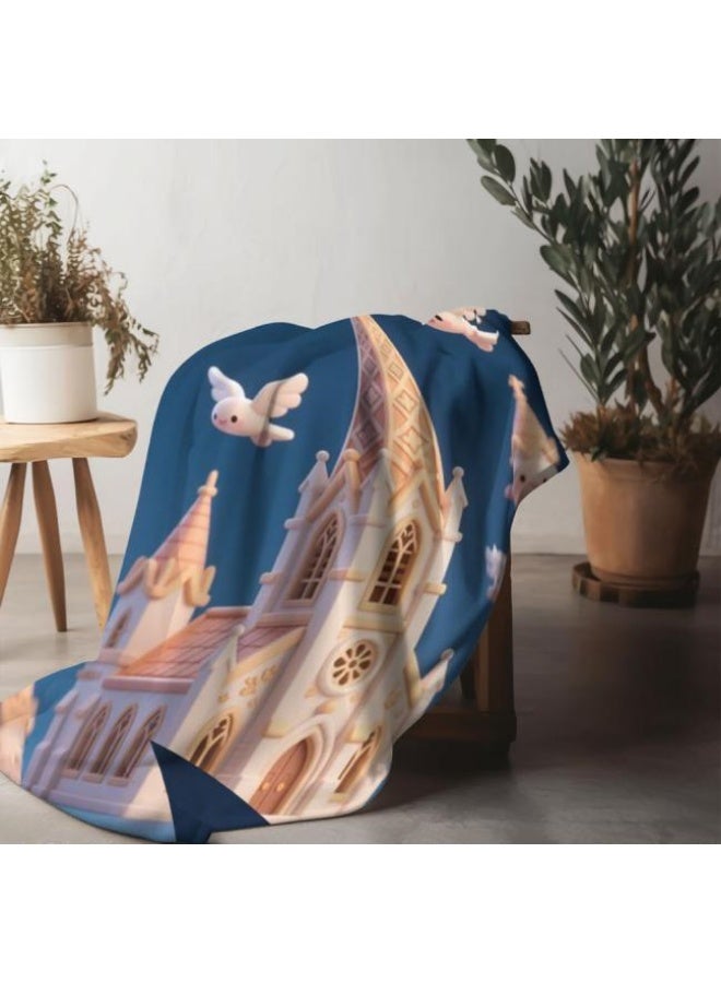 عام بطانية رقيقة من الفانيلا الكرتونية للأطفال والرضع (دافئة ومريحة، ومناسبة للنوم والألعاب) 70 سم * 100 سم - Image 1