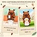 IBLOTIME Capybara Animal Building Set with Two Funny Scenes Micro Mini Capybara Building Set with Motorcycle and Bathroom Pose Capybara Gifts for Teens 14 and Adults Display Desk Decor - Image 4