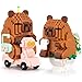 IBLOTIME Capybara Animal Building Set with Two Funny Scenes Micro Mini Capybara Building Set with Motorcycle and Bathroom Pose Capybara Gifts for Teens 14 and Adults Display Desk Decor - Image 2