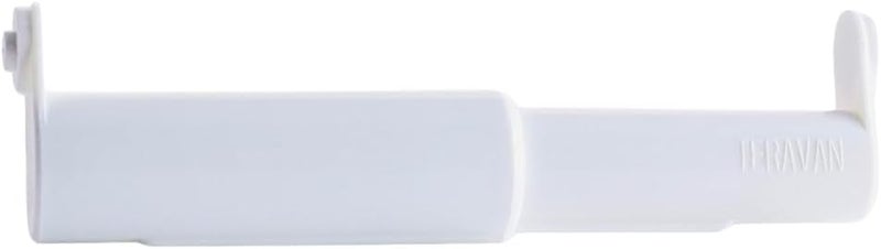 Teravan Standard Toilet Paper Holder Extender for Extra-Large Rolls – Perfect for Double, Triple Rolls in Regular or Ceramic Bathroom Wall Holders, White, 1 Unit - Image 1