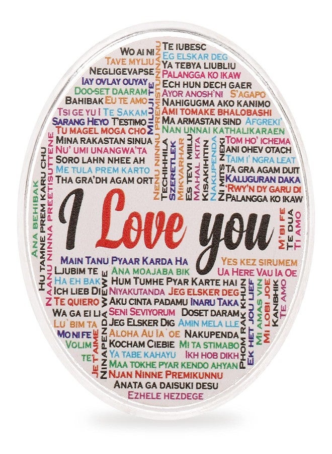 Osasbazaar Pure Silver Coin for I Love You Gift, I Love You Silver Coin, I Love You In 100 Languages - 99% Pure BIS Hallmarked - Image 1