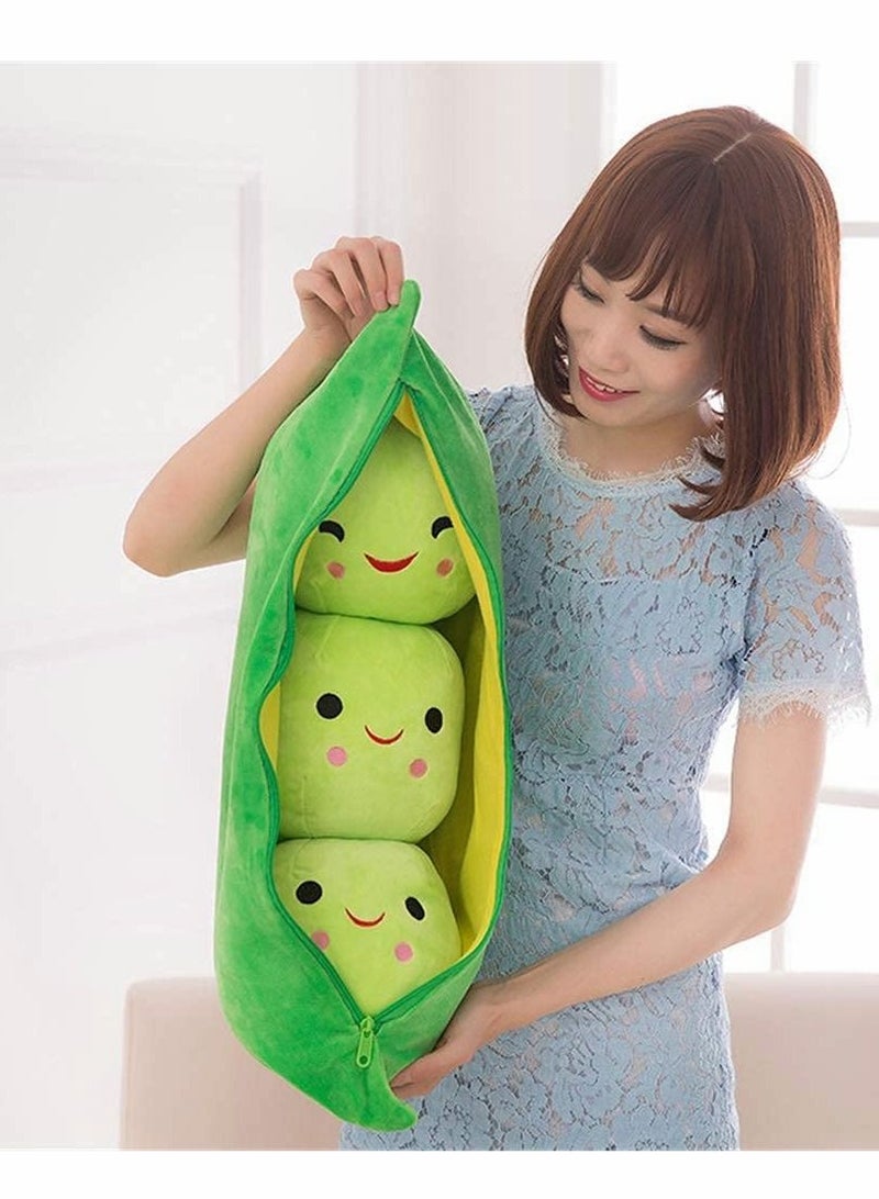 Excefore Stuffed Animal Plush Toy, Creative Peas in Shape Soft Pillow Pillow Toys, Gifts Cute Stuffed Animal Dolls - Image 2