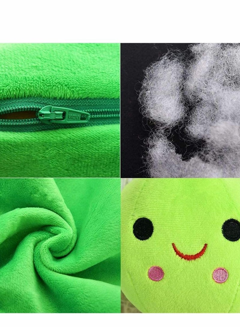 Excefore Stuffed Animal Plush Toy, Creative Peas in Shape Soft Pillow Pillow Toys, Gifts Cute Stuffed Animal Dolls - Image 3