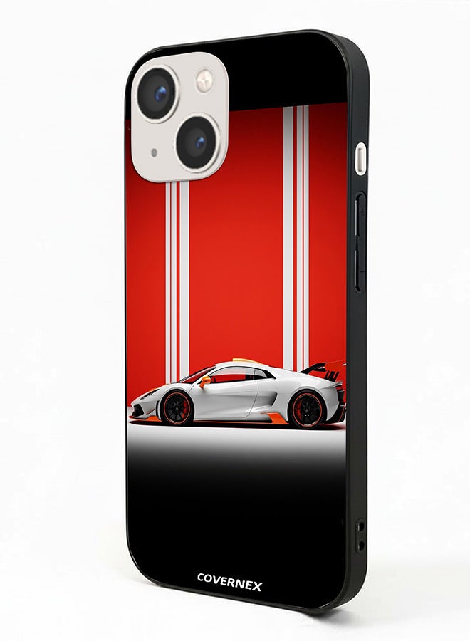 Covernex غطاء حماية لهاتف آبل آيفون 13 ميني مزخرف بتصميم سيارة سوبركار حديثة - Image 1