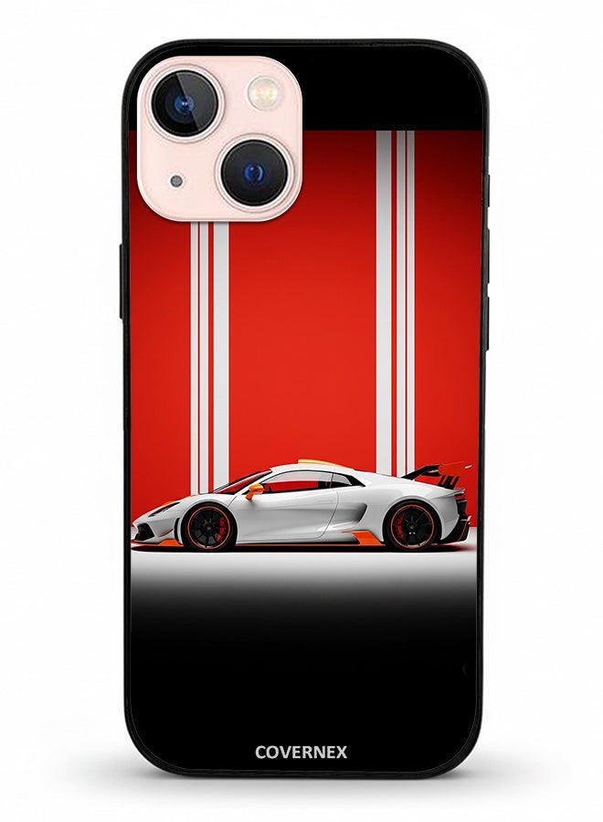 Covernex غطاء حماية لهاتف آبل آيفون 13 ميني مزخرف بتصميم سيارة سوبركار حديثة - Image 2