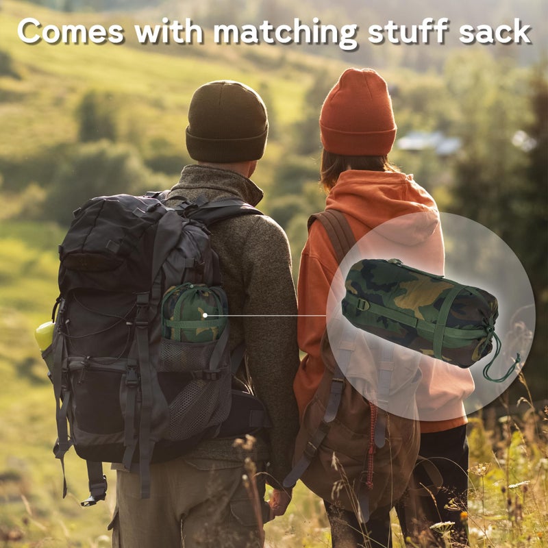 Mirzoyan Woobie Blanket, Military Poncho Liner Camo Insulated Camping Woobie Blanket for Outdoor Hiking Survival Hunting - Image 3