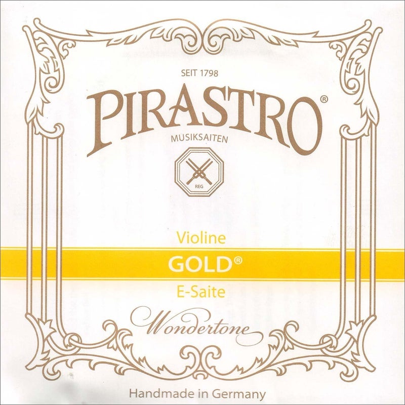 Pirastro Gold Label 4/4 Violin E String - Medium Gauge - Steel - Ball End