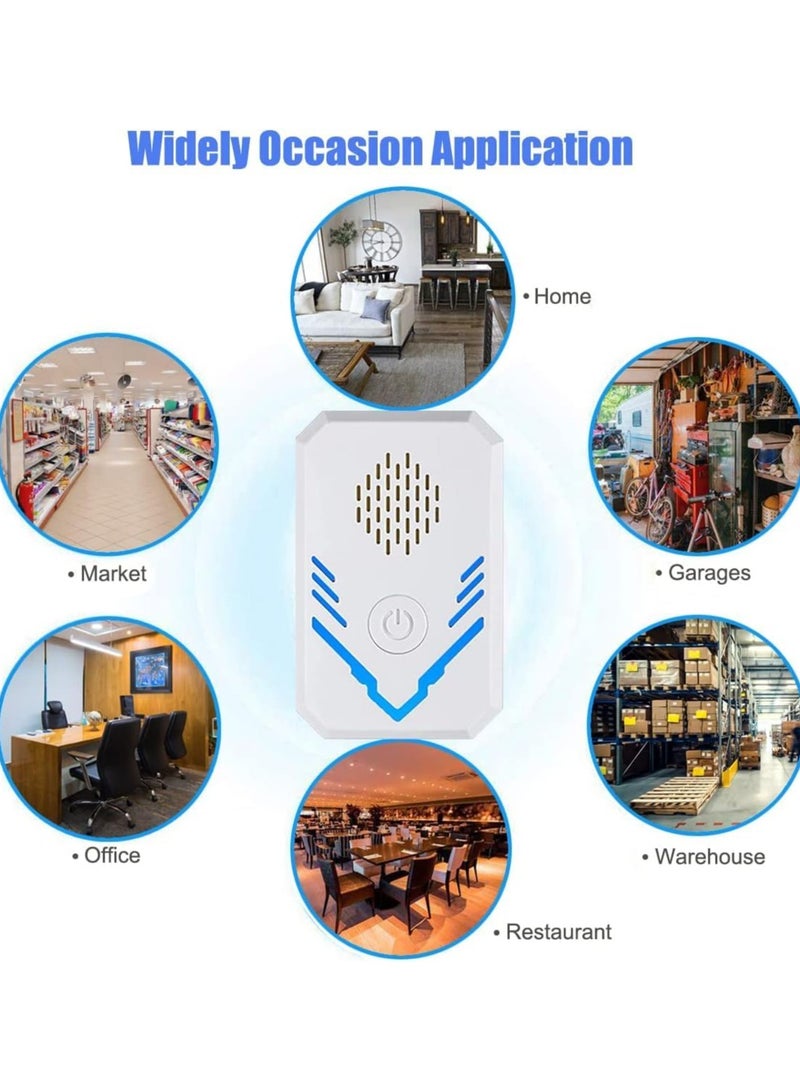 كاست ويف بالموجات فوق الصوتية جهاز طارد البعوض ، 6 حزم من الموجات فوق الصوتية في الأماكن المغلقة طارد البعوض ، ومناسبة لمكافحة الآفات الالكترونية المكونات في الصراصير والقوارض ، الفئران ، الحشرات ، البعوض ، ال - Image 5