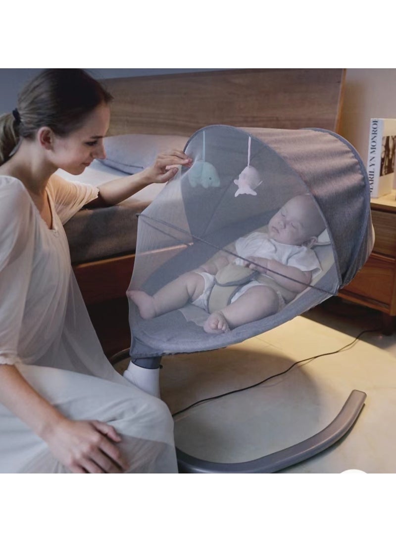 Tk 3 In 1 Deluxe Multi-Functional Baby Swing Bassinet With Integrated Mosquito Net  - Image 2