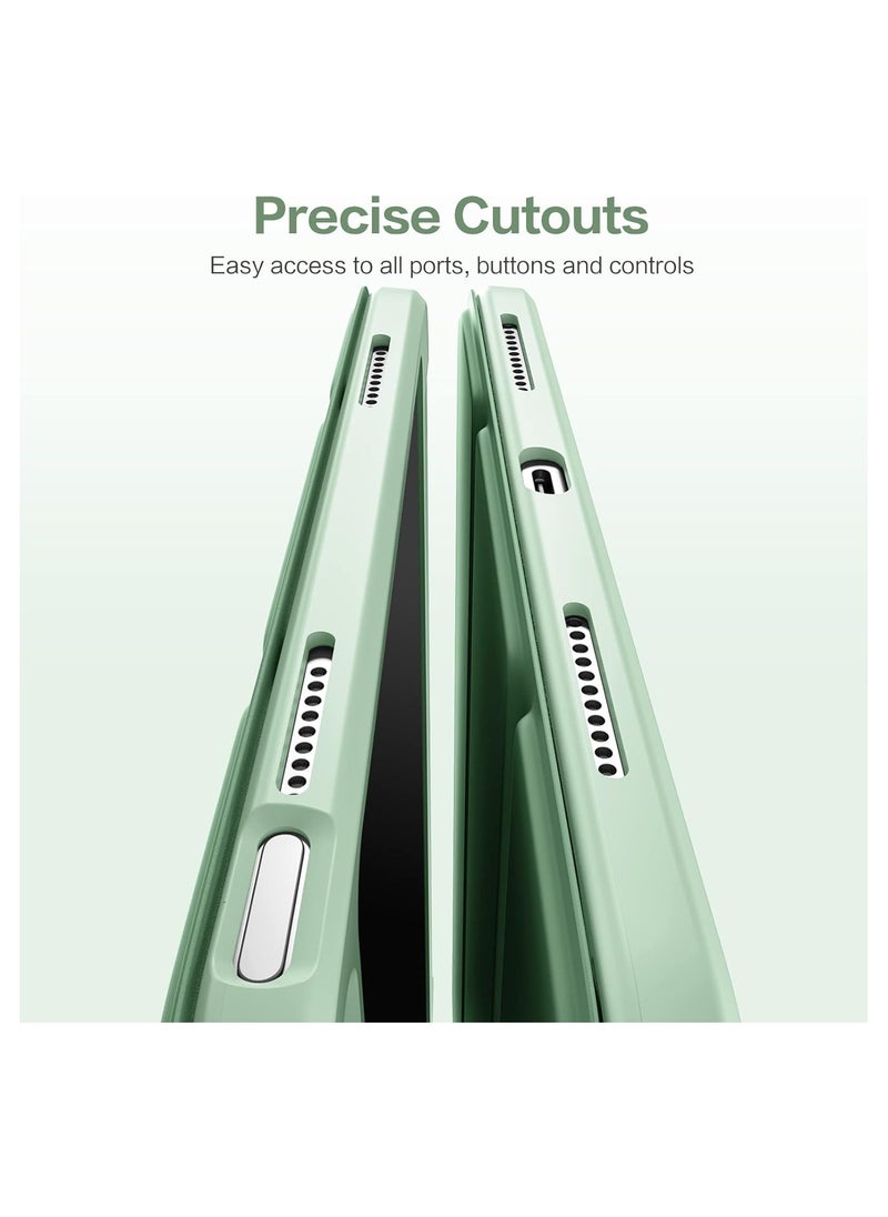 EVO - Compatible with iPad 10Th Generation 2022 10.9"S Case with Pencil Holder, Slim Protective Case with Clear Back Case for iPad 10Th Gen A2696 A2757 A2777, mint green - Image 1