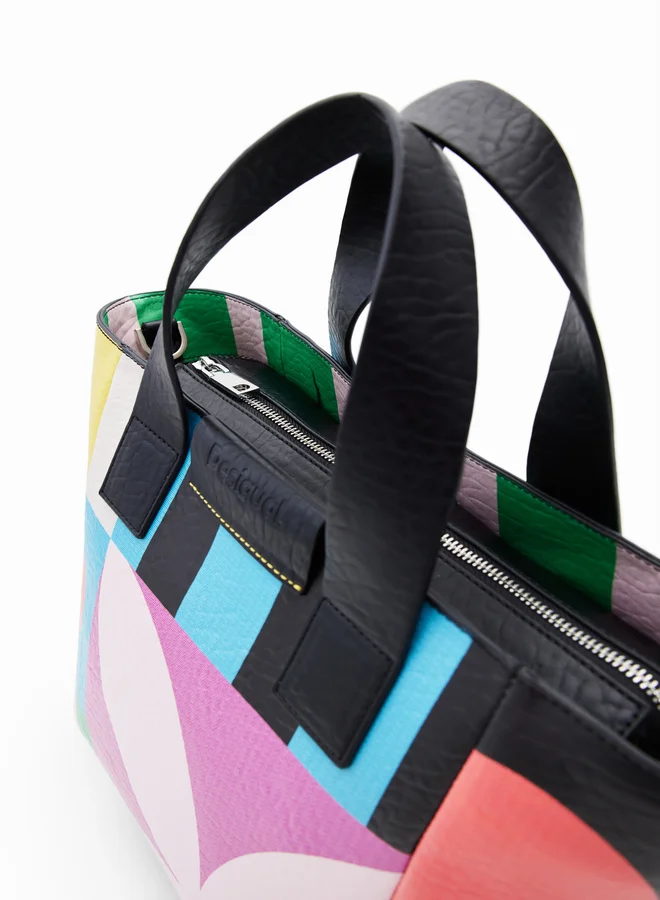 DESIGUAL Geometric Tote Bag