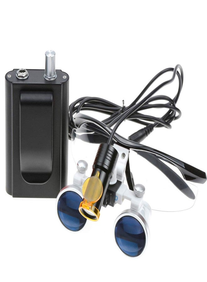 NSKI 3.5X Loupes Magnifying Glasses + 5W Lamp Belt Clip Type with Filter Aluminum Box (Black) - Image 3