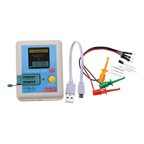Hilitand T7 Transistor Tester, Multifunction Full Color Graphic Display Transistor Meter for Measuring Triodes Diodes Resistors Capacitors Inductors Thyristors - Image 2