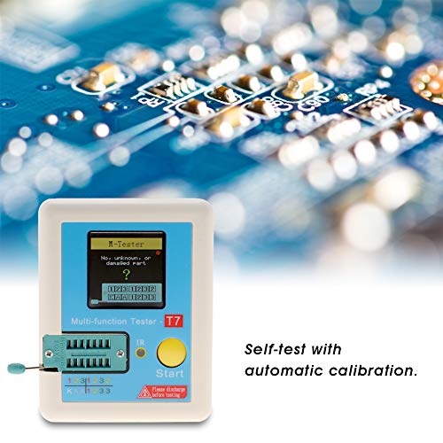 Hilitand T7 Transistor Tester, Multifunction Full Color Graphic Display Transistor Meter for Measuring Triodes Diodes Resistors Capacitors Inductors Thyristors - Image 4