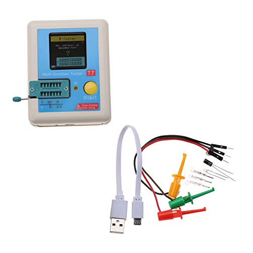 Hilitand T7 Transistor Tester, Multifunction Full Color Graphic Display Transistor Meter for Measuring Triodes Diodes Resistors Capacitors Inductors Thyristors - Image 3