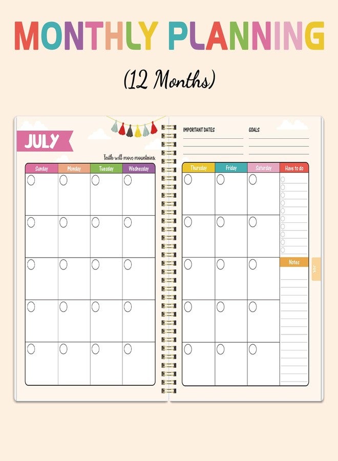 Lortarl Undated Teacher Planner - Teacher Planners 8.5 x 11, Teachers Lesson Plan Book, Teachers Lesson Planner 2026-2027 with Stickers and Inner Pocket - Image 3