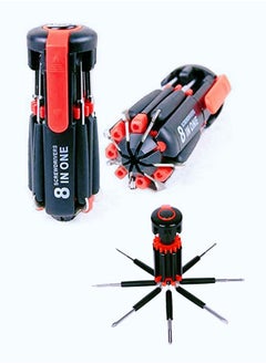 8 In 1 8 in 1 Multi Screwdriver Tool Set with 6 LED Lights  - Image 1