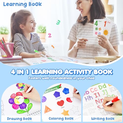 URMYWO Busy Book for Toddlers, Preschool Learning Activities, Montessori Learning Educational Toys, Tracing Activity Coloring Books for Kids Ages 3-8, Autism Sensory Travel Toys, Christmas Birthday Gifts - Image 5