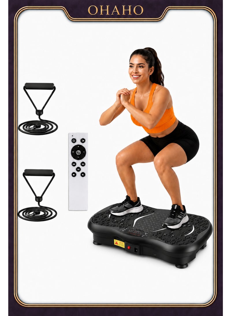 OHAHO Vibration Platform Machines, Fat Shake Machine New Home Mini Vibration Plate, Lazy Exercise Body Shaping Machine, Lymphatic Drainage Machine Home Gym Workout - Image 1