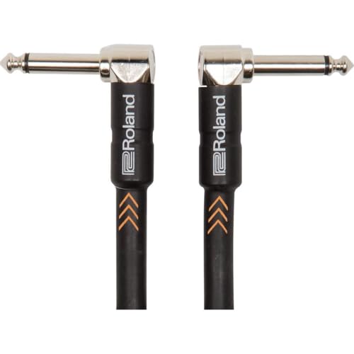 Roland Black Series Instrument Cable, Angled/Angled 1/4-Inch Jack, 3-Feet - Image 5