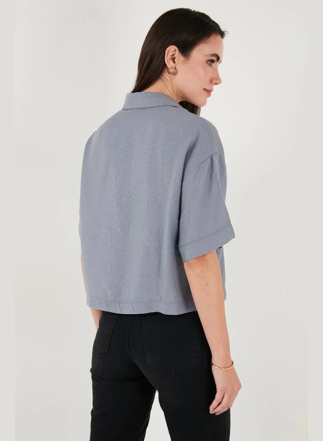 Lela Lela Regular Fit Pocket Detailed Short Sleeve Shirt Women's SHIRT 6778568