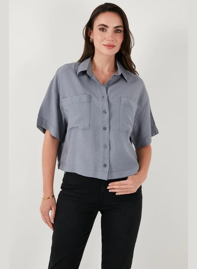 Lela Lela Regular Fit Pocket Detailed Short Sleeve Shirt Women's SHIRT 6778568