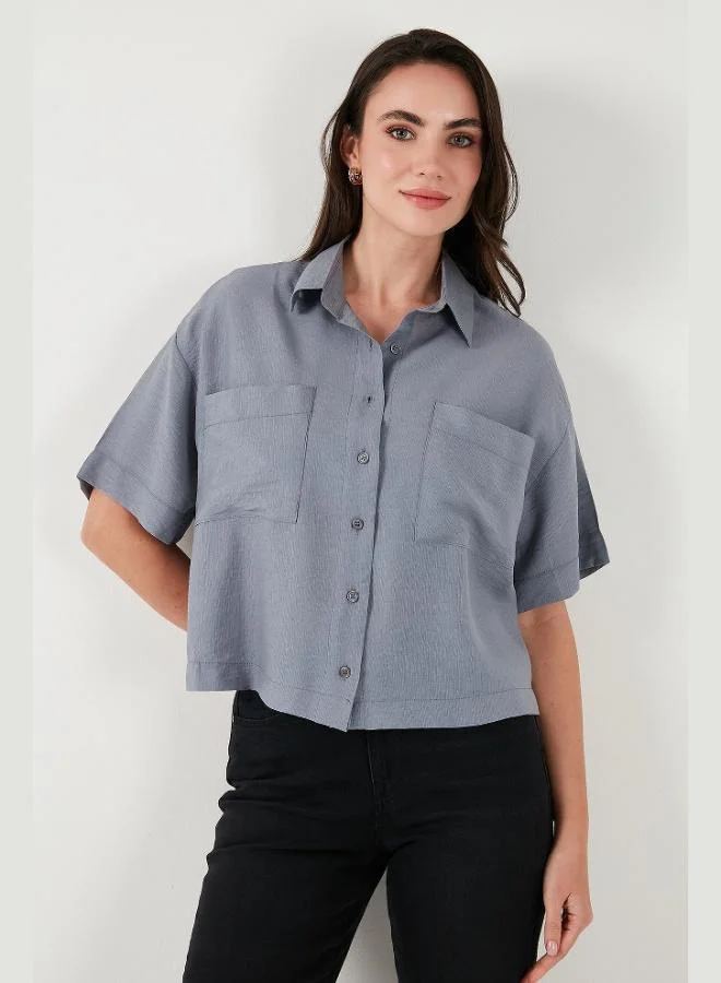 Lela Lela Regular Fit Pocket Detailed Short Sleeve Shirt Women's SHIRT 6778568