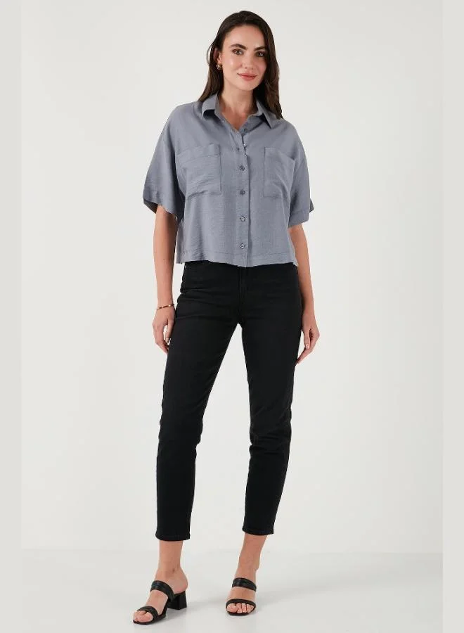 Lela Lela Regular Fit Pocket Detailed Short Sleeve Shirt Women's SHIRT 6778568