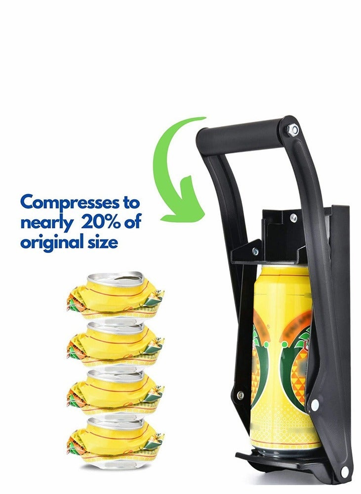Excefore Metal Can Crusher, Heavy-Duty Wall-Mounted Smasher for Aluminum Seltzer, Soda, Beer Cans and Bottles for Recycling, Gadgets for Home, Black  - Image 2