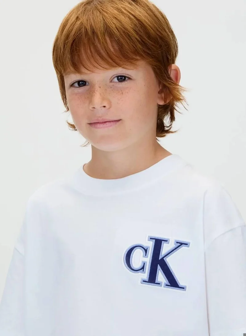 Calvin Klein Jeans Bright White Logo T-Shirt for Men | Best Price UAE