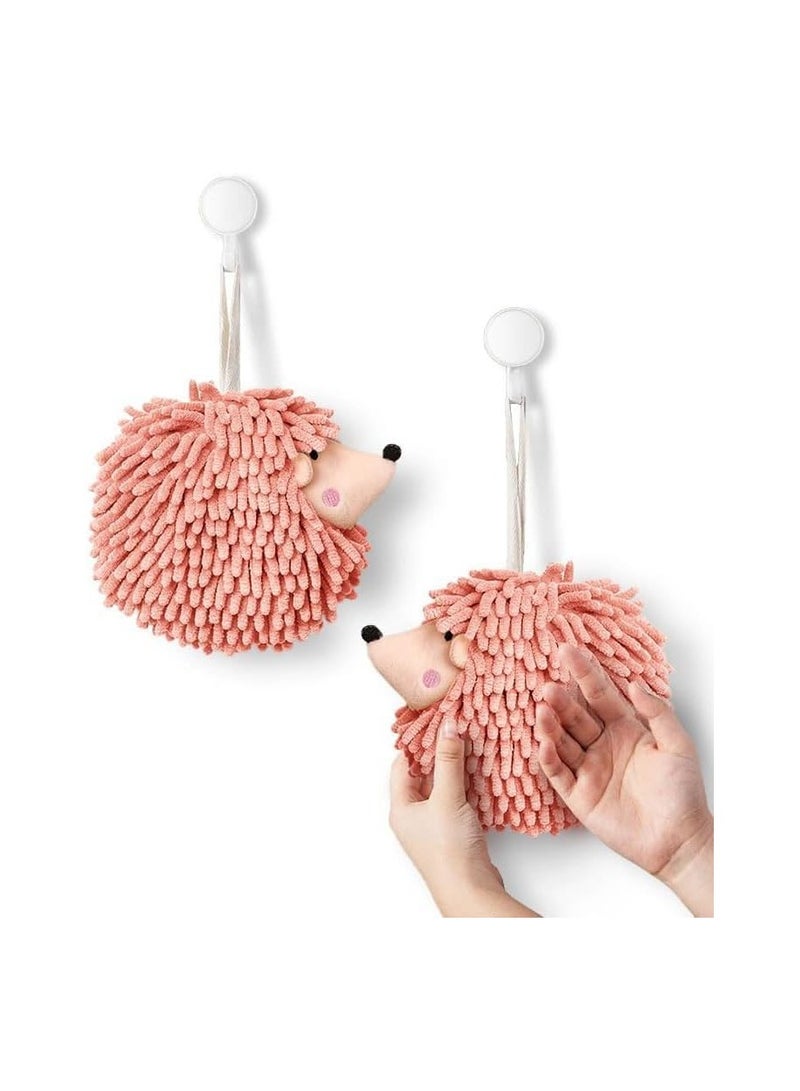 general Hairball Hand Towel (Set of 2) Dry your hands instantly and conveniently with this Creative Hand Towel Hedgehog Bathroom Decorative Towel! - Image 1