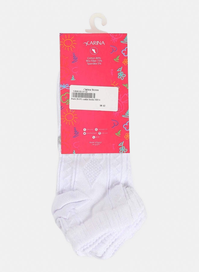 Carina Girly Ankle Length Socks - 5 Pairs - Image 3