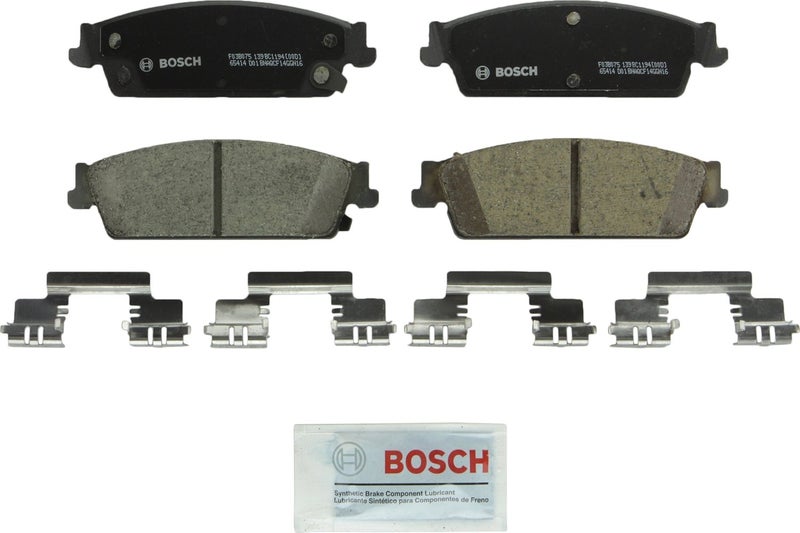 BOSCH BC1194 QuietCast Premium Ceramic Disc Brake Pad Set - Compatible with Select Cadillac Escalade, ESV, EXT; Chevrolet Avalanche, Silverado, Suburban, Tahoe; GMC Sierra, Yukon, Yukon XL; REAR - Image 1