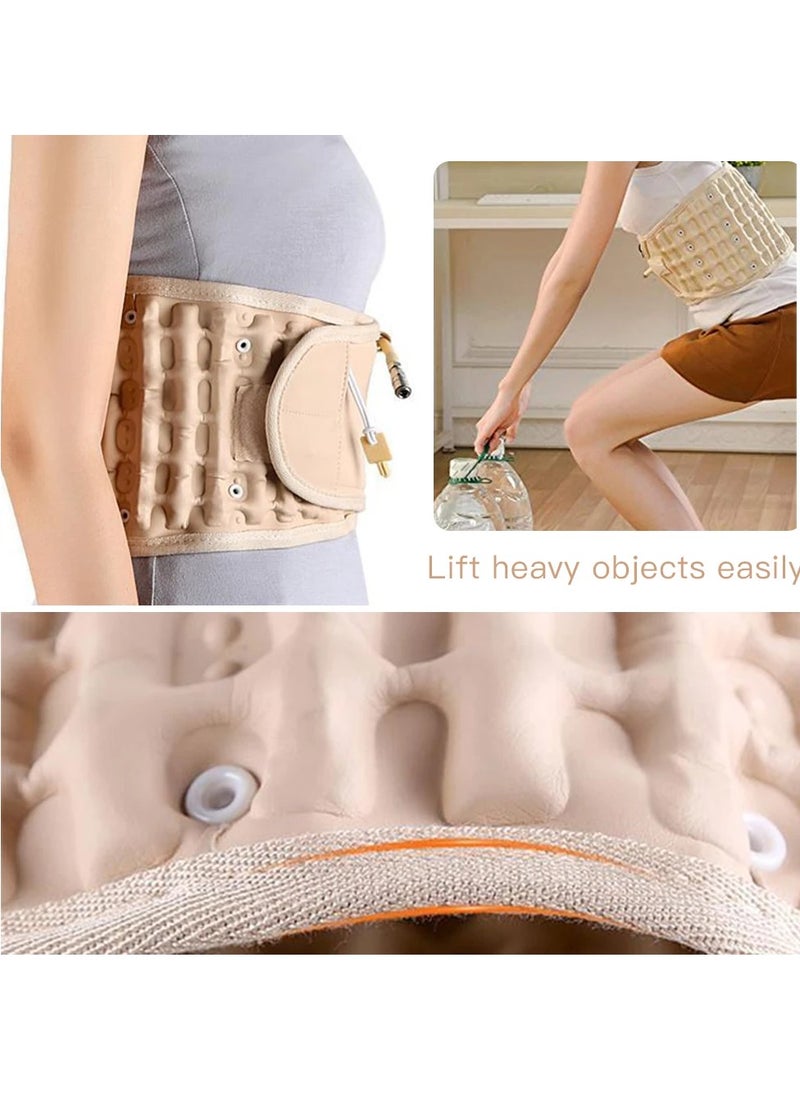 Prime by javauadan Back Decompression Belt Back Support Belt Lumbar Support Massage Air Traction Belt With Extended Pad, Fits 26-43 Inches Waist  - Image 4