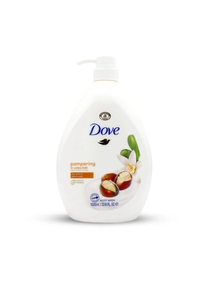 دوف مجموعة دوف للعناية بالجسم - لوشن تسمير تدريجي برائحة الصيف المنعشة 200 مل + غسول للجسم بزبدة الشيا والفانيليا 1000 مل - Image 2