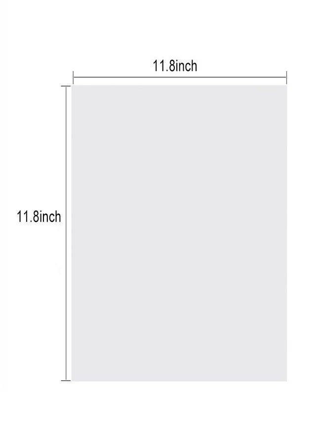 Aulufft 15 Pcs 7.5 mil Blank Stencil,12" x 12" Milky Translucent PET Stencils Sheets,Square Stencil Template Reusable Template Material for Making Your Own Stencils - Image 5