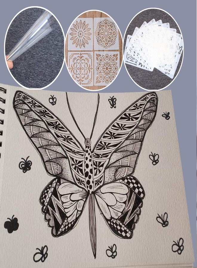 Aulufft 15 Pcs 7.5 mil Blank Stencil,12" x 12" Milky Translucent PET Stencils Sheets,Square Stencil Template Reusable Template Material for Making Your Own Stencils - Image 4