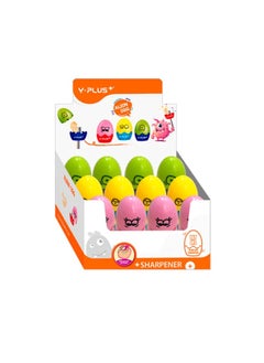Y plus+ Y Plus 24-Piece Egg-Shaped Pencil Sharpener Box  - Image 1