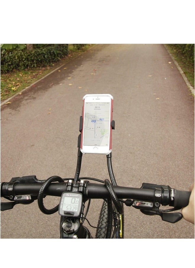 ShebSheb - Universal Smartphone Holder Hanging Phone Stand On The Neck Flexible Lazy Bracket That Can Rotate Freely(Black） - Image 1