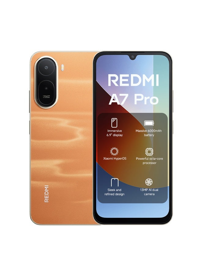 Xiaomi Redmi A7 Pro Dual SIM 4G Sunset Orange 4GB RAM 128GB - Global Version