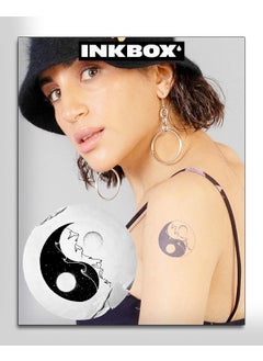 inkbox Inkbox Temporary Tattoos, Semi-Permanent Tattoo, One Premium Easy Long Lasting, Water-Resistant Temp Tattoo with For Now Ink - Lasts 1-2 Weeks, Yin Yang Tattoo, 3 x 3 in, As Above So Below 