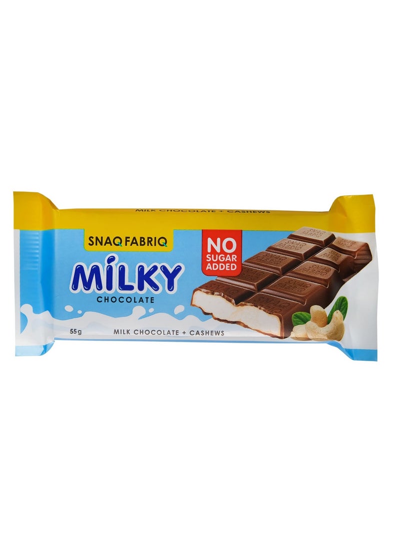 Snaq Fabriq Fabriq Milky Milk Chocolate+Cashew 55g 