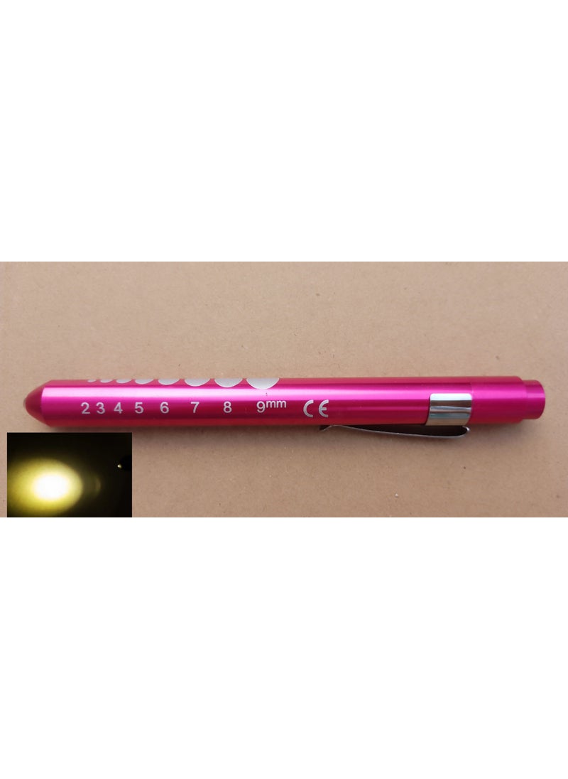 Generic LED Diagnostic Penlight Pupil Oral Exam Clip Torch Sky Blue-Yellow Light  - Image 3
