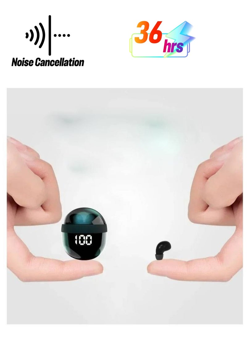 Mini Invisible Bluetooth Earphones TWS Wireless Gaming Headphones Noise Canceling Music Sports Earbuds Ultra Small