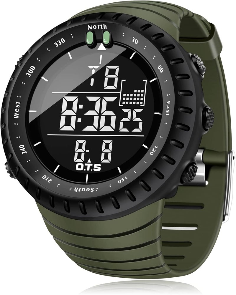 PALADA Men's Digital Sports Watch Waterproof Tactical Watch with LED Backlight Watches for Men - Image 1