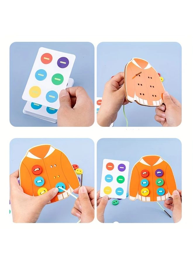 Wooden Threading Board Game LTC01036 Educational Toy For Fine Motor Skills - Image 5